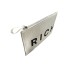 JOHN RICHMOND POCHETTE BIANCA CON LOGO RICH NERO 