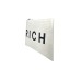 JOHN RICHMOND POCHETTE BIANCA CON LOGO RICH NERO 