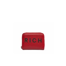 JOHN RICHMOND PORTAFOGLIO ROSSO CON LOGO RICH NERO 