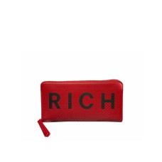 JOHN RICHMOND PORTAFOGLIO ROSSO DA DONNA CON LOGO RICH NERO 