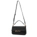 JOHN RICHMOND BORSA BIG NERA A MANO CON LOGO RICH ORO 