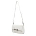 JOHN RICHMOND BORSA BIG BIANCA A MANO CON LOGO RICH ARGENTO  