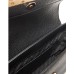 JOHN RICHMOND BORSA SMALL NERA A MANO CON INIZIALI DEL LOGO ORO 