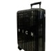 JOHN RICHMOND TROLLEY NERO LUCIDO UNISEX CON LOGO RICH BIANCO 