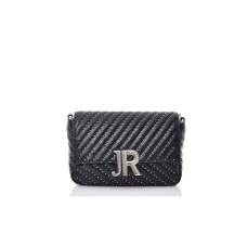 JOHN RICHMOND BORSA SMALL NERA A TRACOLLA CON BORCHIE