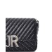 JOHN RICHMOND BORSA SMALL NERA A TRACOLLA CON BORCHIE