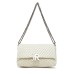 JOHN RICHMOND BORSA A SPALLA DA DONNA BIANCA CON BORCHIE ARGENTO 