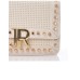 JOHN RICHMOND BORSA A SPALLA DA DONNA BIANCA CON BORCHIE ORO E INIZIALI DEL LOGO 