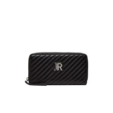 JOHN RICHMOND PORTAFOGLIO NERO CON LOGO JR ARGENTO 