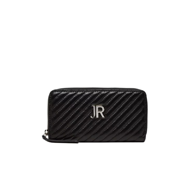 JOHN RICHMOND PORTAFOGLIO NERO CON LOGO JR ARGENTO 