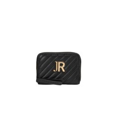JOHN RICHMOND PORTAMONETE NERO DA DONNA CON LOGO JR ORO 