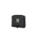 JOHN RICHMOND PORTAMONETE NERO DA DONNA CON LOGO JR ARGENTO
