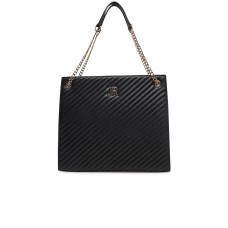 JOHN RICHMOND BORSA NERA A SPALLA DA DONNA CON LOGO JR ORO  