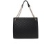 JOHN RICHMOND BORSA NERA A SPALLA DA DONNA CON LOGO JR ORO  