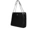 JOHN RICHMOND BORSA NERA A SPALLA DA DONNA CON LOGO JR ARGENTO