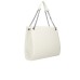 JOHN RICHMOND BORSA BIANCA A SPALLA DA DONNA CON LOGO JR ARGENTO