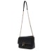 JOHN RICHMOND BORSA MEDIUM NERA A TRACOLLA CON INIZIALI DEL LOGO ORO 
