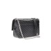 JOHN RICHMOND BORSA MEDIUM NERA A TRACOLLA CON INIZIALI DEL LOGO ARGENTO 