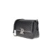 JOHN RICHMOND BORSA MEDIUM NERA A TRACOLLA CON INIZIALI DEL LOGO ARGENTO 