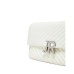 JOHN RICHMOND BORSA MEDIUM BIANCA A TRACOLLA CON INIZIALI DEL LOGO ARGENTO 