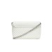JOHN RICHMOND BORSA MEDIUM BIANCA A TRACOLLA CON INIZIALI DEL LOGO ARGENTO 