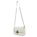 JOHN RICHMOND BORSA MEDIUM BIANCA A TRACOLLA CON INIZIALI DEL LOGO ARGENTO 