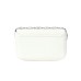 JOHN RICHMOND BORSA BIG BIANCA A TRACOLLA IN PELLE CON INIZIALI DEL LOGO ARGENTO 