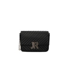 JOHN RICHMOND BORSA SMALL NERA A TRACOLLA IN PELLE CON INIZIALI DEL LOGO ORO 