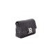 JOHN RICHMOND BORSA SMALL NERA A TRACOLLA IN PELLE CON INIZIALI DEL LOGO ARGENTO 