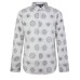 Versace Jeans Couture Camicia Bianca con logo All Over da Uomo
