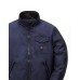 RefrigiWear Giubbotto blu con logo nella parte anteriore