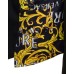Versace Jeans Couture Camicia da Uomo Nera con stampa Logo Couture a contrasto sui lati