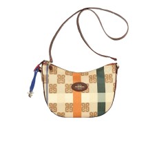 Piero Guidi borsa a tracolla multicolore con stampa PG monogramma