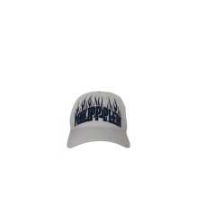 Philipp Plein Cappello Bianco da Uomo con logo lettering ricamato blu  Limited Edition