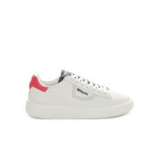 BLAUER SNEAKERS DA UOMO BIANCA CON LOGO LETTERING 