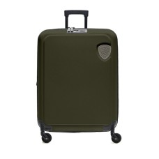 BLAUER TROLLEY UNISEX VERDE CON LOGO IN METALLO 