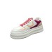 BLAUER SNEAKERS DA DONNA BIANCA CON INSERTI FUCSIA E ROSA 