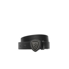 BLAUER CINTURA NERA DA DONNA CON FIBBIA CON STRASS E LOGO LETTERING 