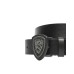 BLAUER CINTURA NERA DA DONNA CON FIBBIA CON STRASS E LOGO LETTERING 