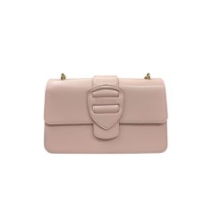 BLAUER BORSA A TRACOLLA DA DONNA ROSA CON LOGO TONO SU TONO 