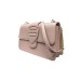 BLAUER BORSA A TRACOLLA DA DONNA ROSA CON LOGO TONO SU TONO 