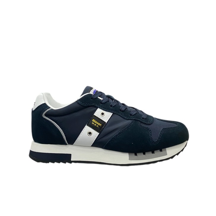 BLAUER SNEAKER IN SUEDE E MESH BLU NAVY 