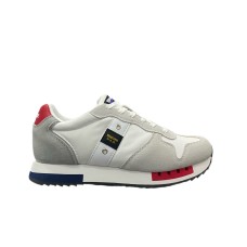 BLAUER SNEAKER IN SUEDE GREY E MESH WHITE 