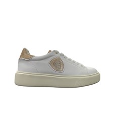 BLAUER SNEAKER IN LEATHER WHITE SATIN NUDE