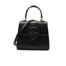BLAUER BORSA A MANO NERA DA DONNA CON LOGO TONO SU TONO 