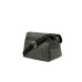 Pollini Borsa a spalla Messenger small Nera con Stampa Heritage e inserti Neri