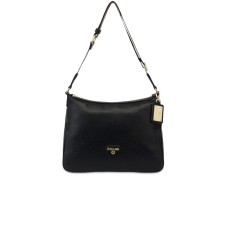 POLLINI BORSA NERA A TRACOLLA CON STAMPA HERITAGE 