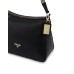 POLLINI BORSA NERA A TRACOLLA CON STAMPA HERITAGE 