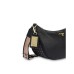 POLLINI BORSA HOBO NERA A TRACOLLA CON DETTAGLIO STAMPA HERITAGE 
