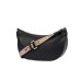 POLLINI BORSA HOBO NERA A TRACOLLA CON DETTAGLIO STAMPA HERITAGE 